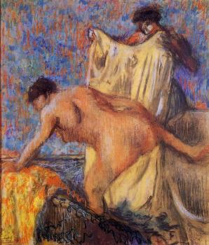 Edgar Degas : Woman Leaving Her Bath III
